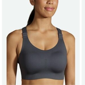 Brooks Charcoal Seamless Support Sports Bra